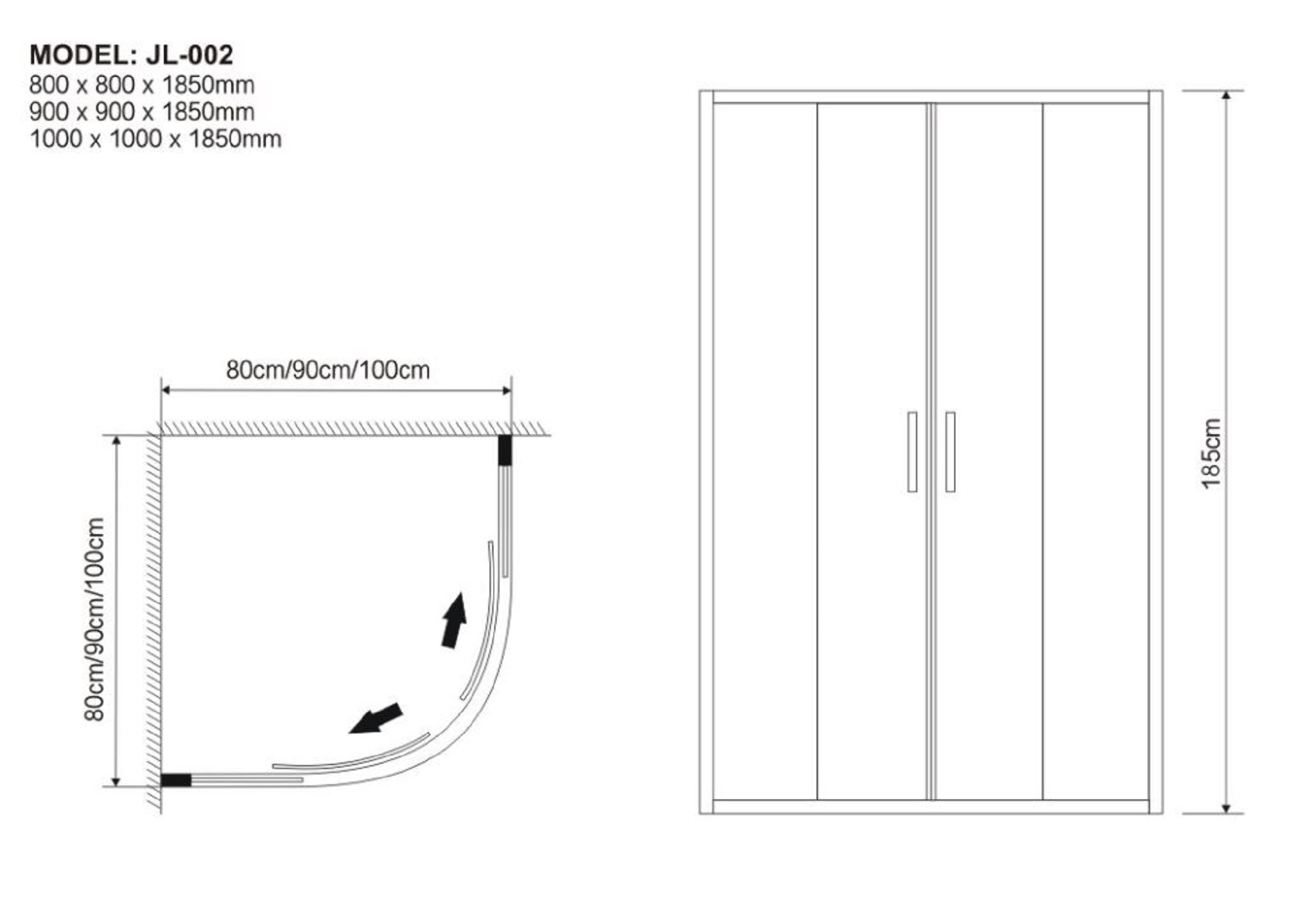 Duschhörna Industry - Svart Duschhörna Industry - Svart