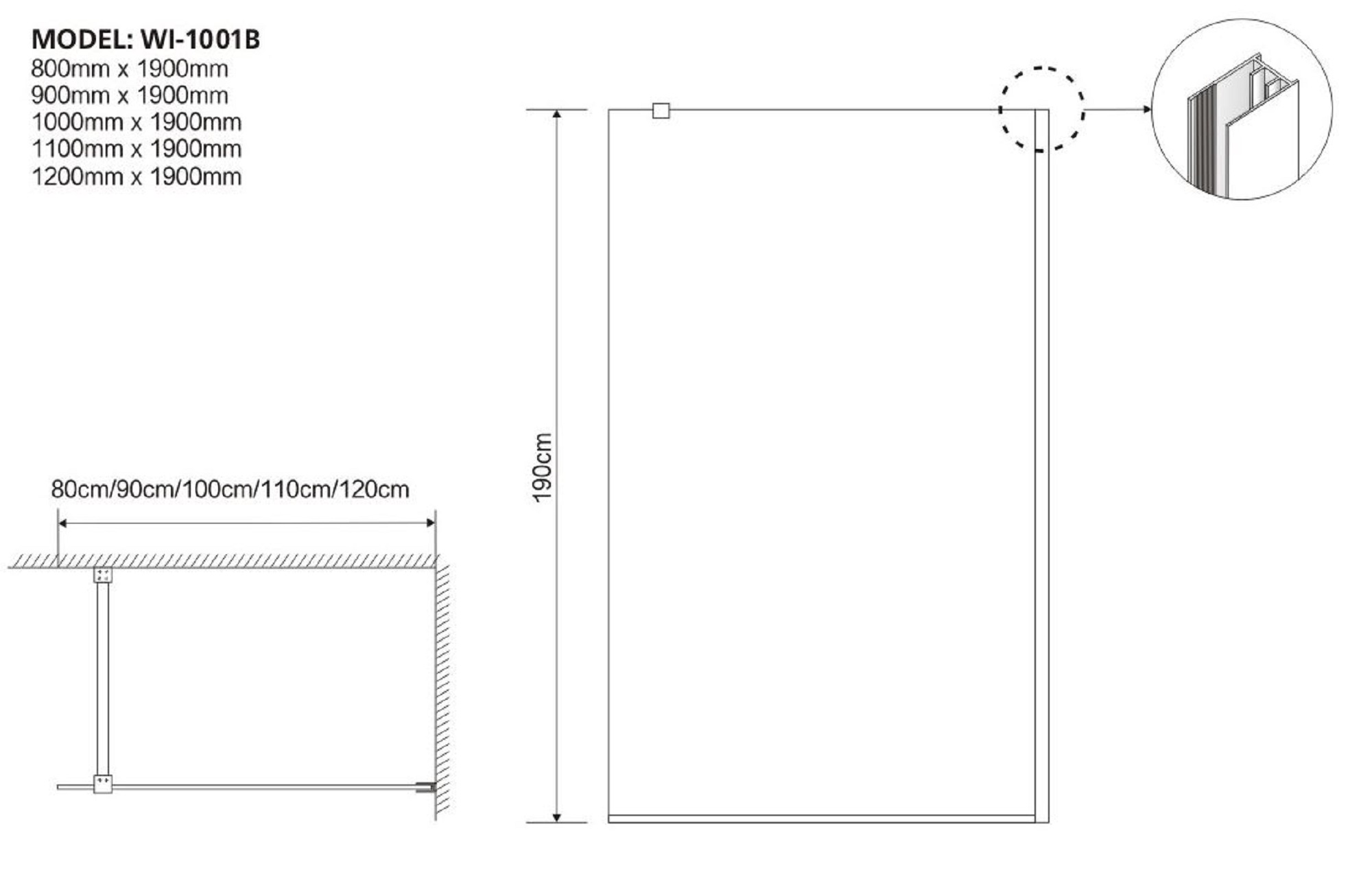 Duschhörn Selene - Svart Duschhörn Selene - Svart