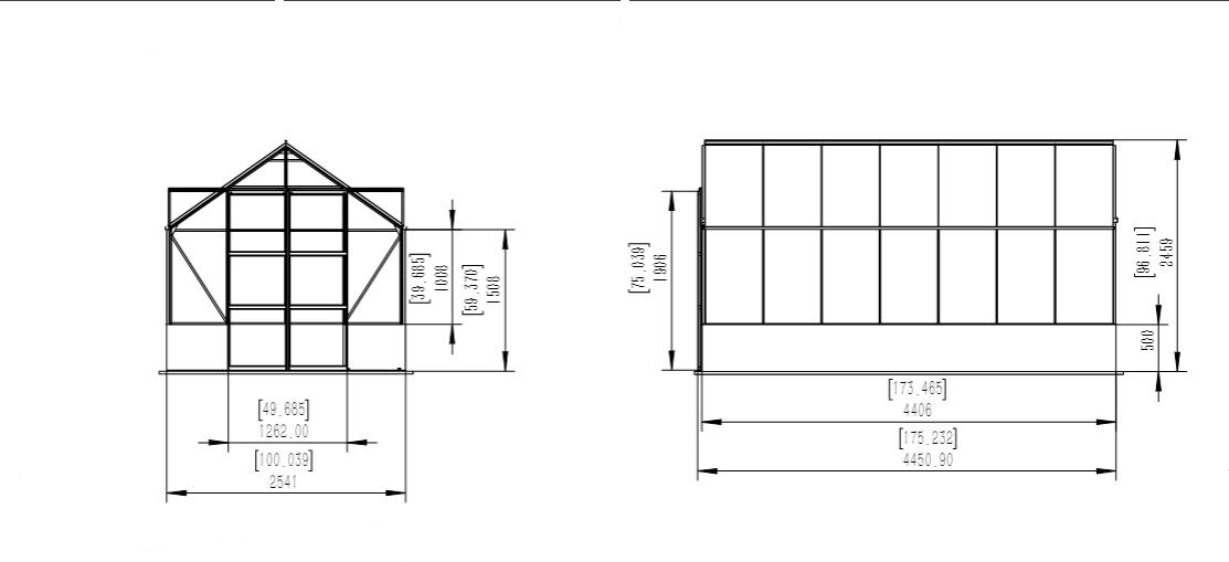 Växthus Amalthea - 11,5 m² + Växthusrengöring Växthus Amalthea - 11,5 m² + Växthusrengöring