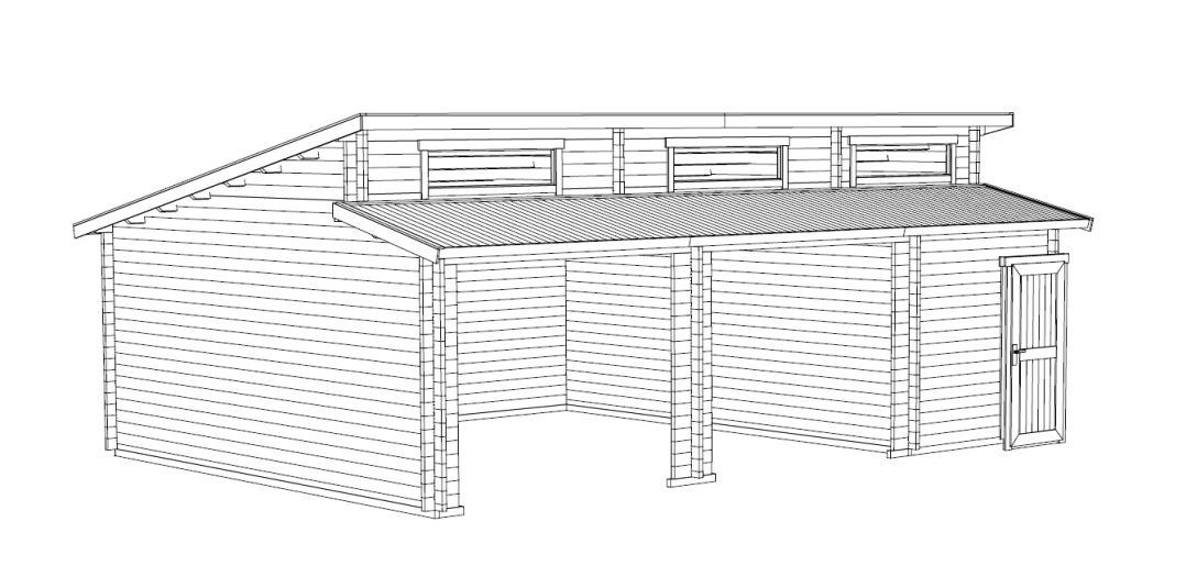 Dubbelgarage Elvira - 40,5 m² Dubbelgarage Elvira - 40,5 m²