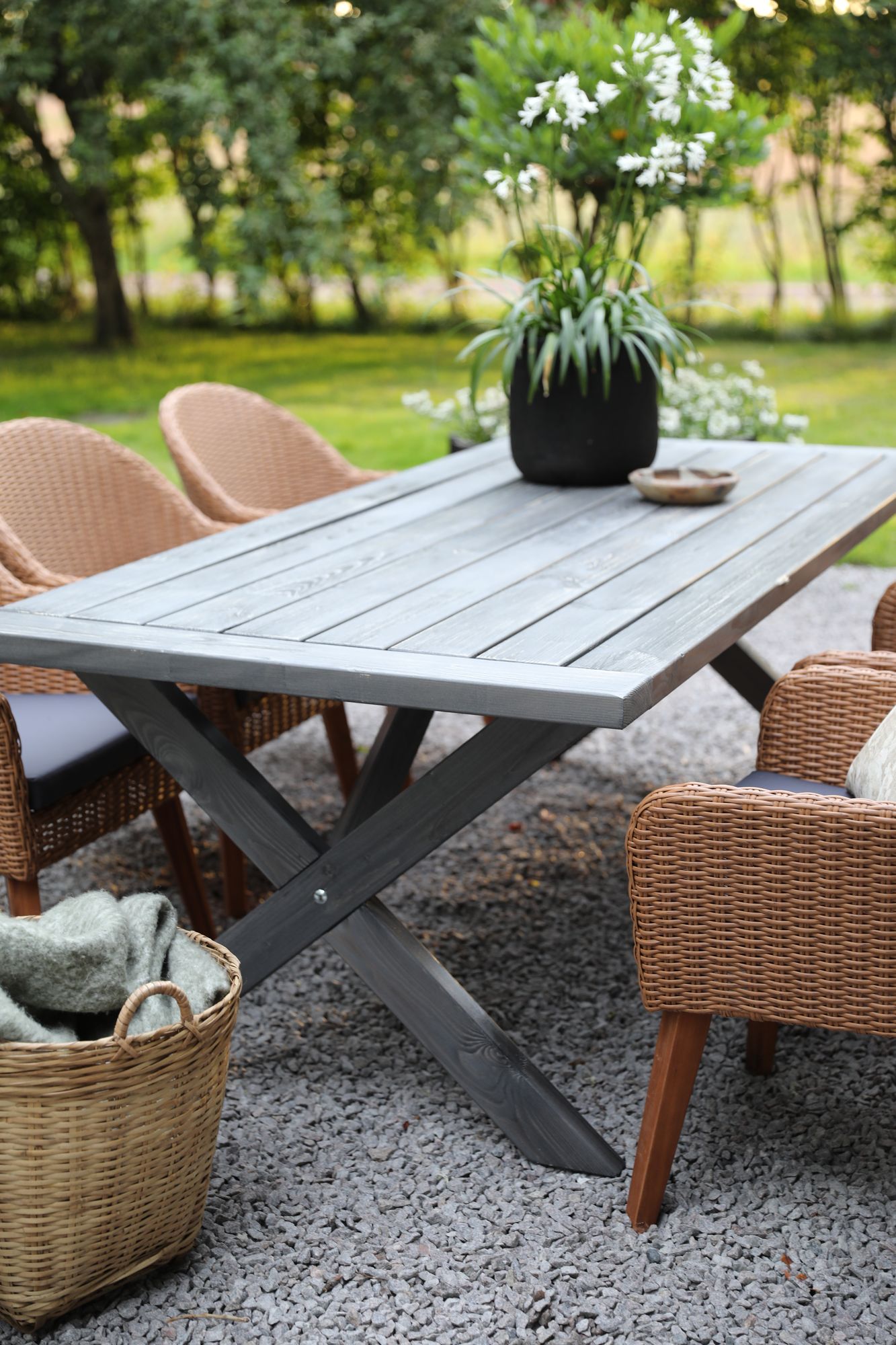 Oxford - utemöbelgrupp 220 cm Grå/Brun Oxford - utemöbelgrupp 220 cm Grå/Brun