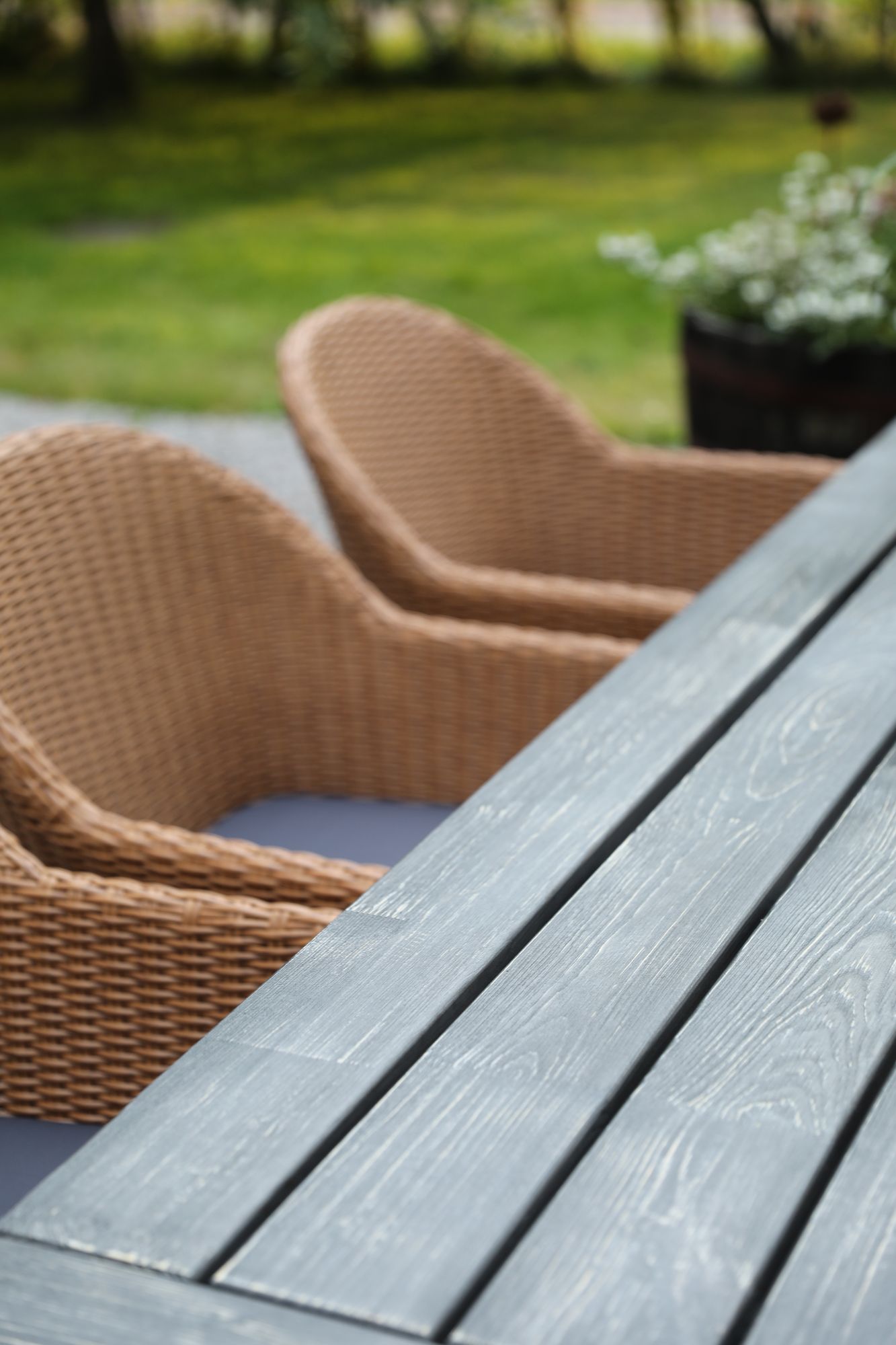 Oxford - utemöbelgrupp 220 cm Grå/Brun Oxford - utemöbelgrupp 220 cm Grå/Brun