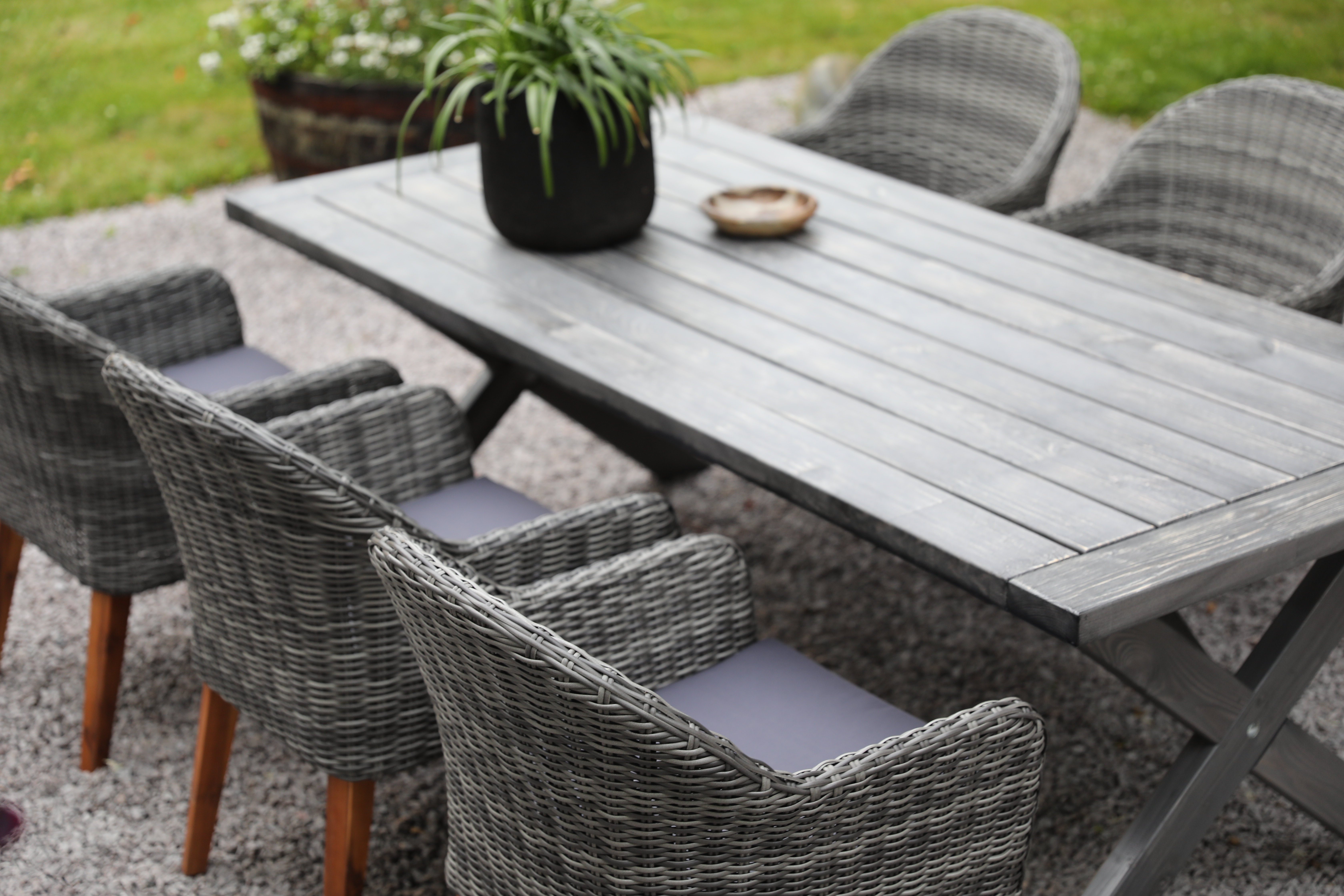 Oxford - Utemöbelgrupp 220 Grå Oxford - Utemöbelgrupp 220 Grå