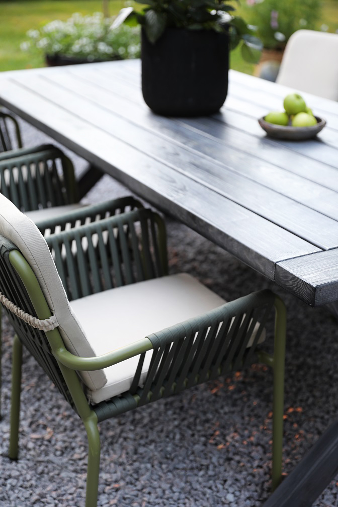 Oxford - Utemöbelgrupp 220 Grå/Grön Oxford - Utemöbelgrupp 220 Grå/Grön