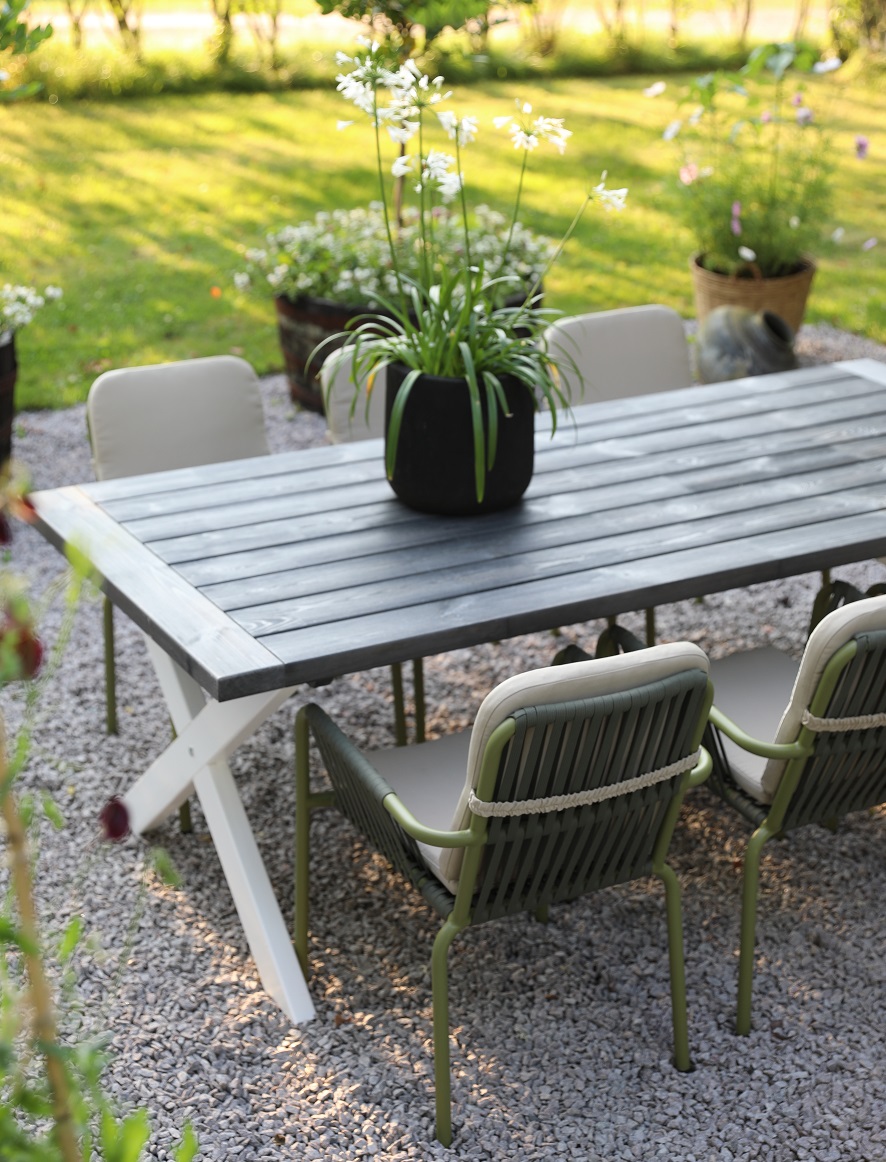 Oxford - utemöbelgrupp 220 cm Grå/Grön Oxford - utemöbelgrupp 220 cm Grå/Grön