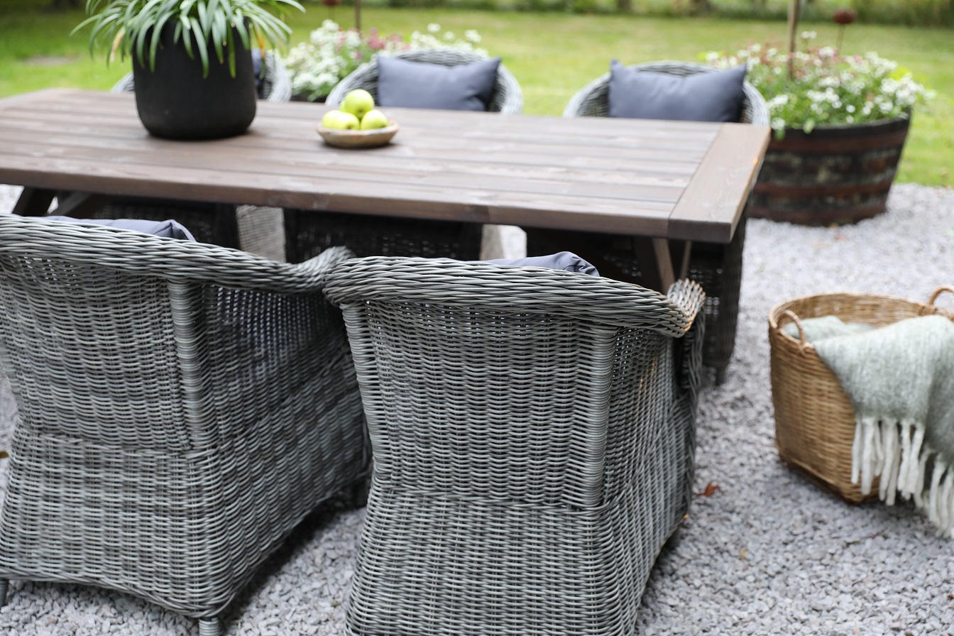 Oxford - Utemöbelgrupp 220 cm Brun/Grå Oxford - Utemöbelgrupp 220 cm Brun/Grå