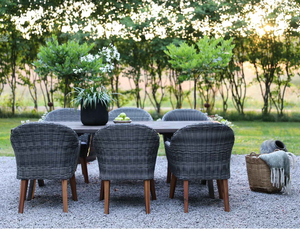 Oxford - Utemöbelgrupp 220 cm Brun/Grå Oxford - Utemöbelgrupp 220 cm Brun/Grå