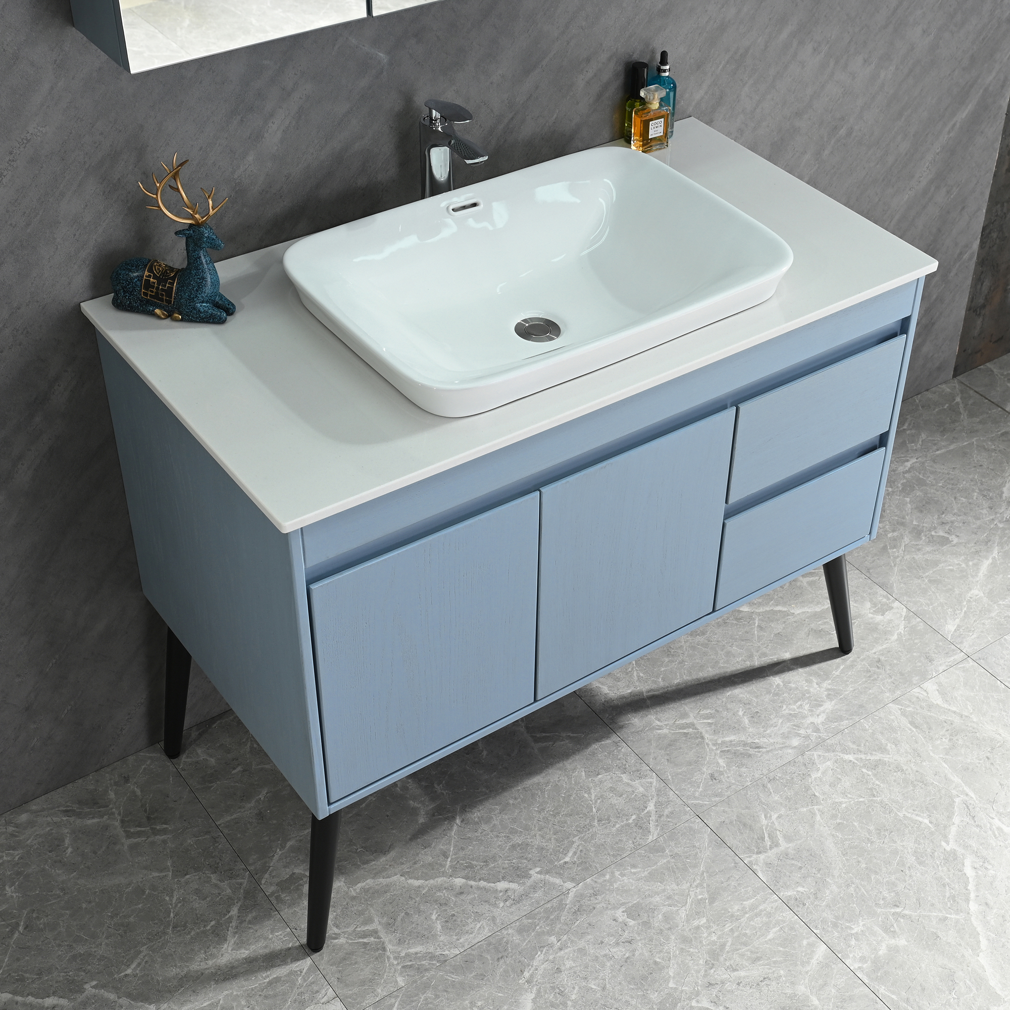 Badezimmermöbel Melina - Hellblau Badezimmermöbel Melina - Hellblau