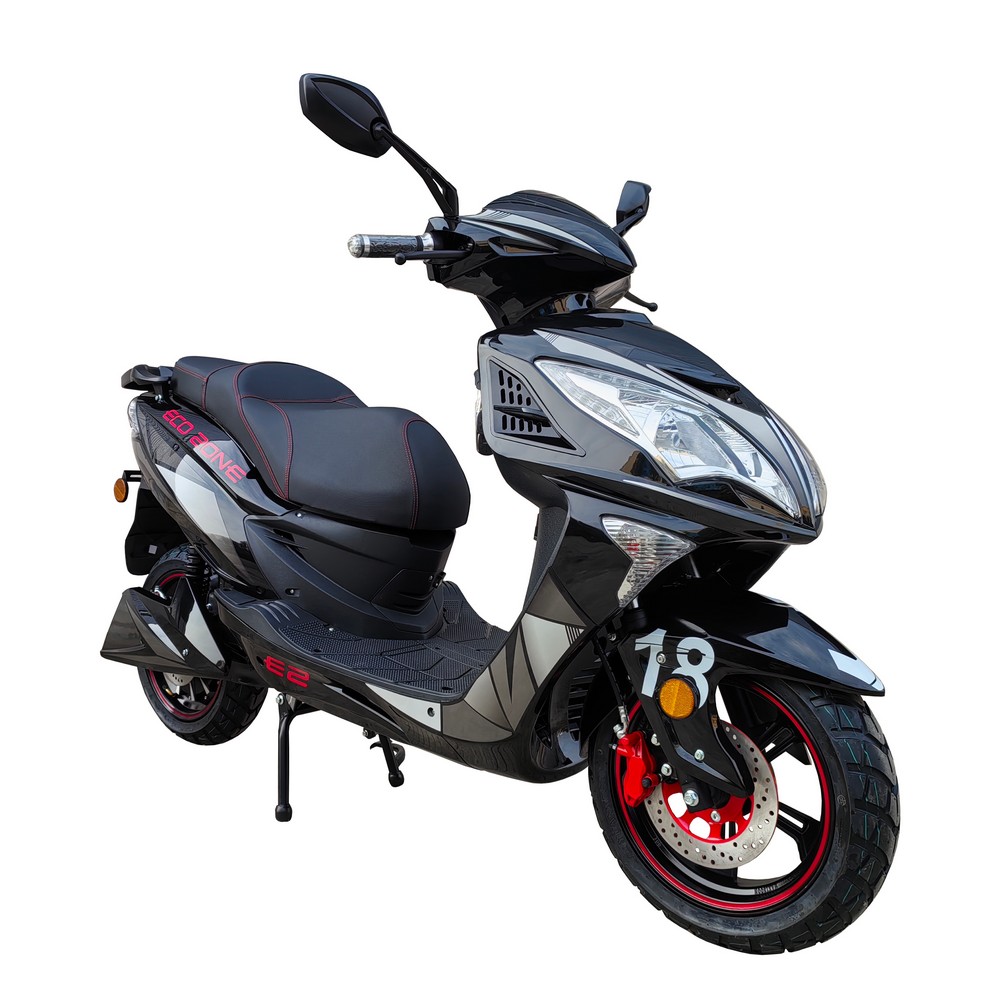 Elmoped - 2000W Svart + Lsktting