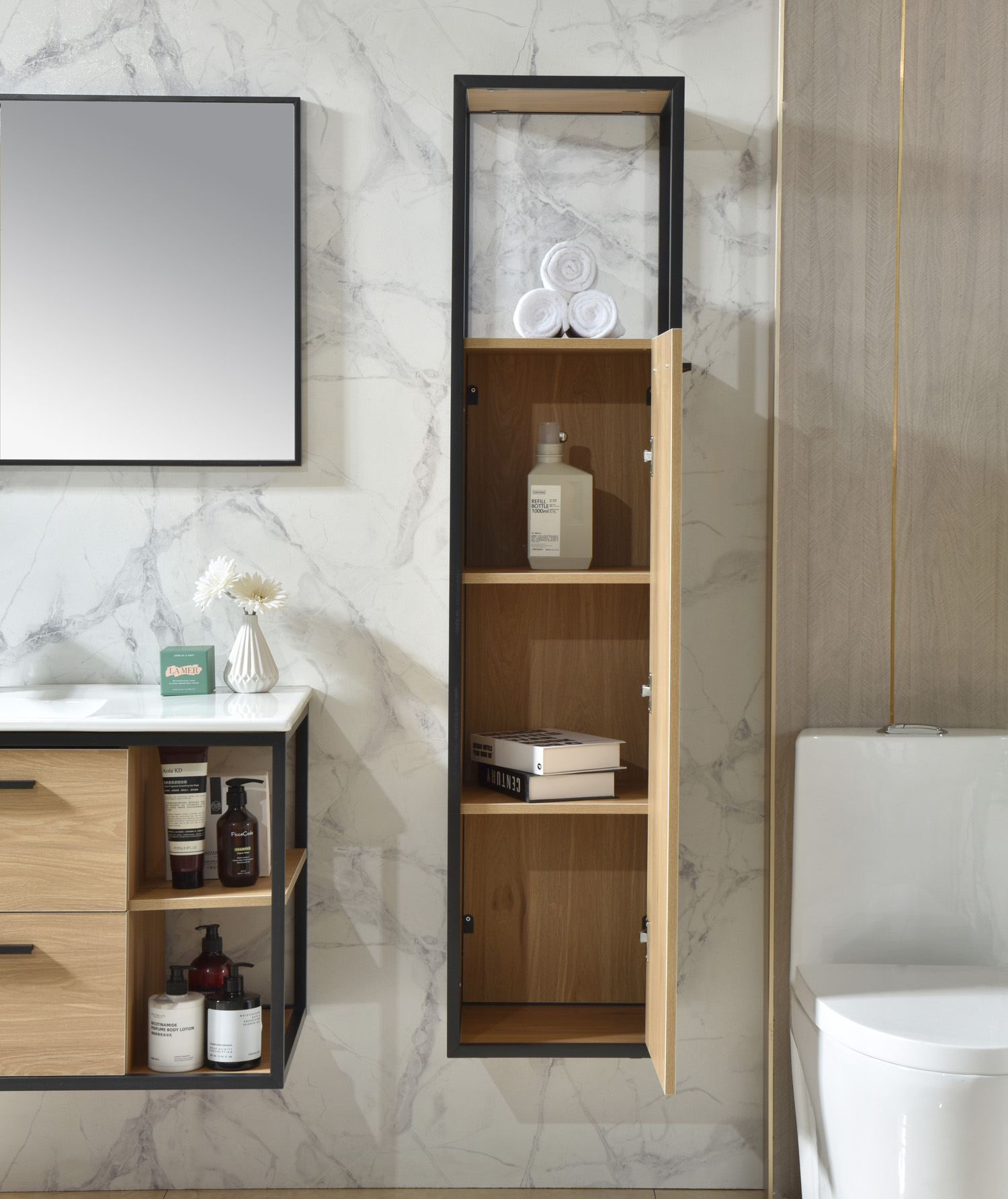 Badezimmermöbelrahmen - Holz Badezimmermöbelrahmen - Holz