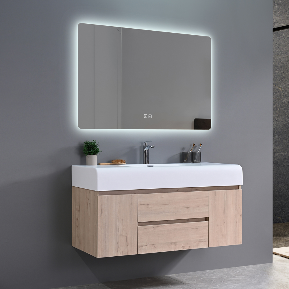 Badezimmermöbel Miami 120 cm - Helles Holz Badezimmermöbel Miami 120 cm - Helles Holz