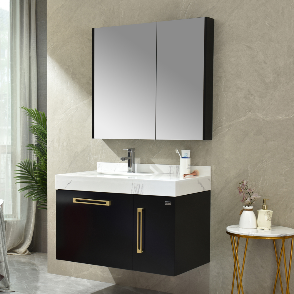 Badezimmermöbel Acapulco - Schwarz & Messing Badezimmermöbel Acapulco - Schwarz & Messing