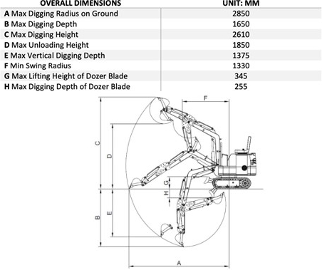 Minigrävare - XN10 - Gul Minigrävare - XN10 - Gul