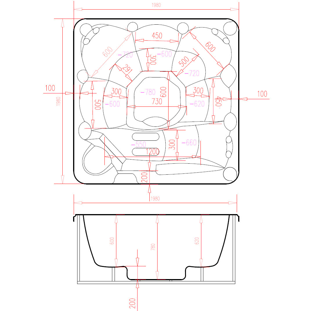 Spabad Poseidon - 5-6 personer Spabad Poseidon - 5-6 personer