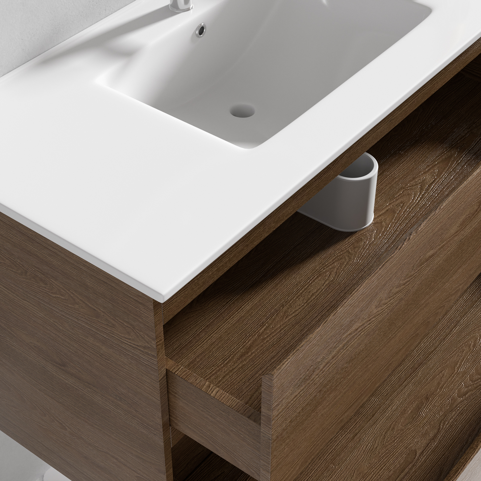 Badrumsmöbler Milan 100 cm - Valnöt Badrumsmöbler Milan 100 cm - Valnöt