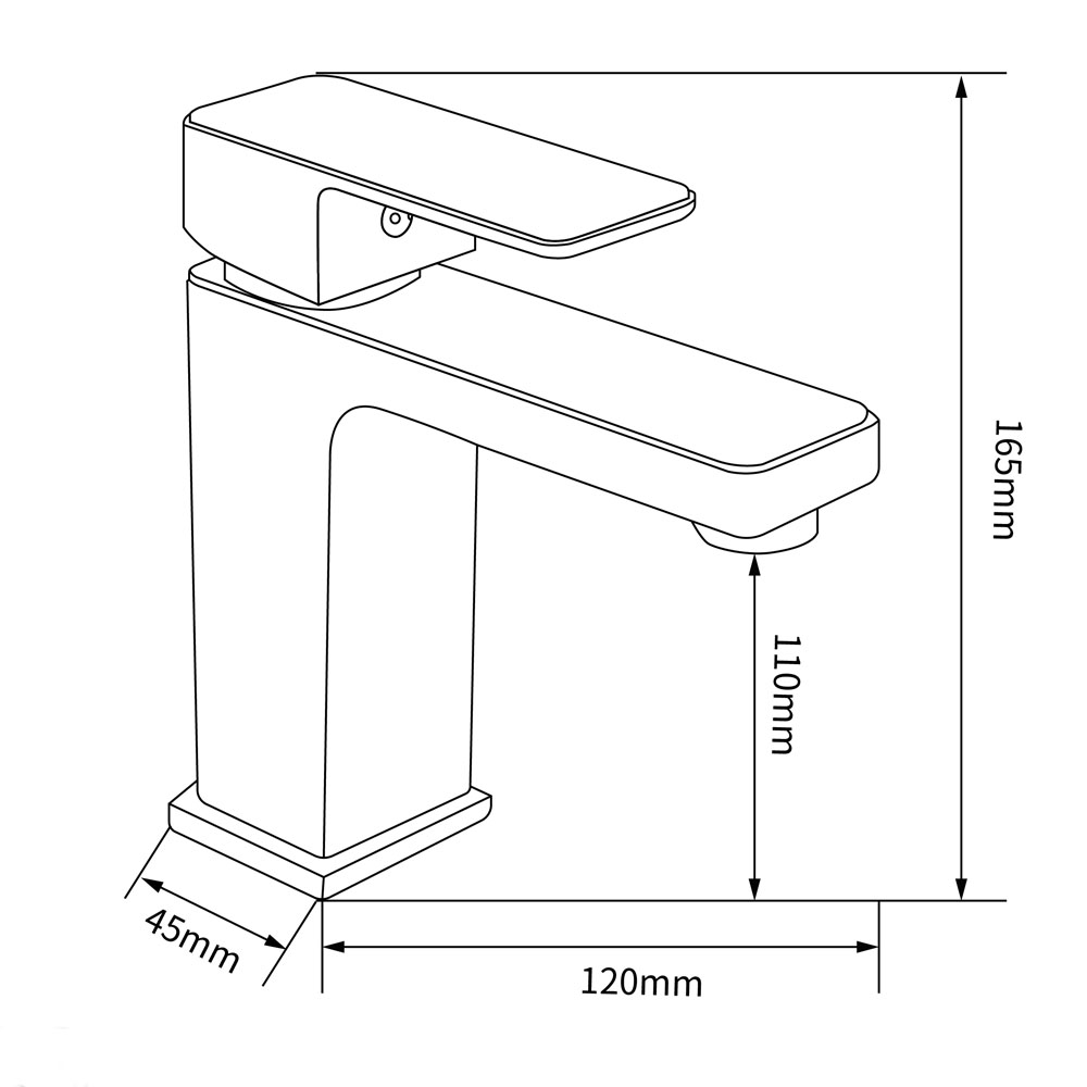 Tvättställsblandare Lily - Krom Tvättställsblandare Lily - Krom