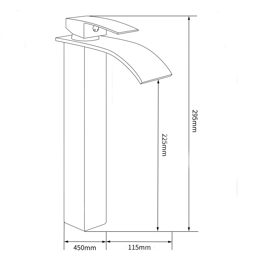 Tvättställsblandare Poppy - Hög pip | krom Tvättställsblandare Poppy - Hög pip | krom