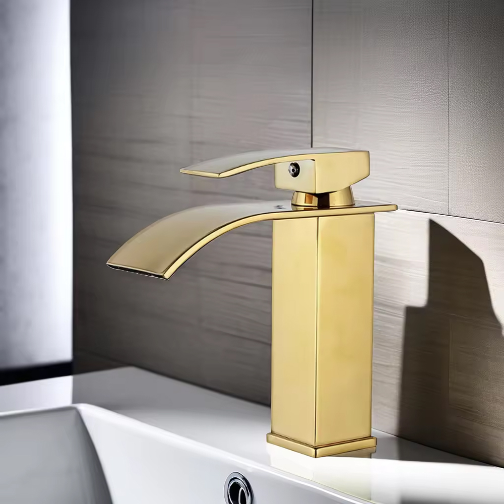 Tvättställsblandare Poppy - Guld Tvättställsblandare Poppy - Guld