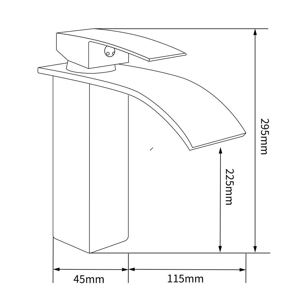 Tvättställsblandare Poppy - Guld Tvättställsblandare Poppy - Guld
