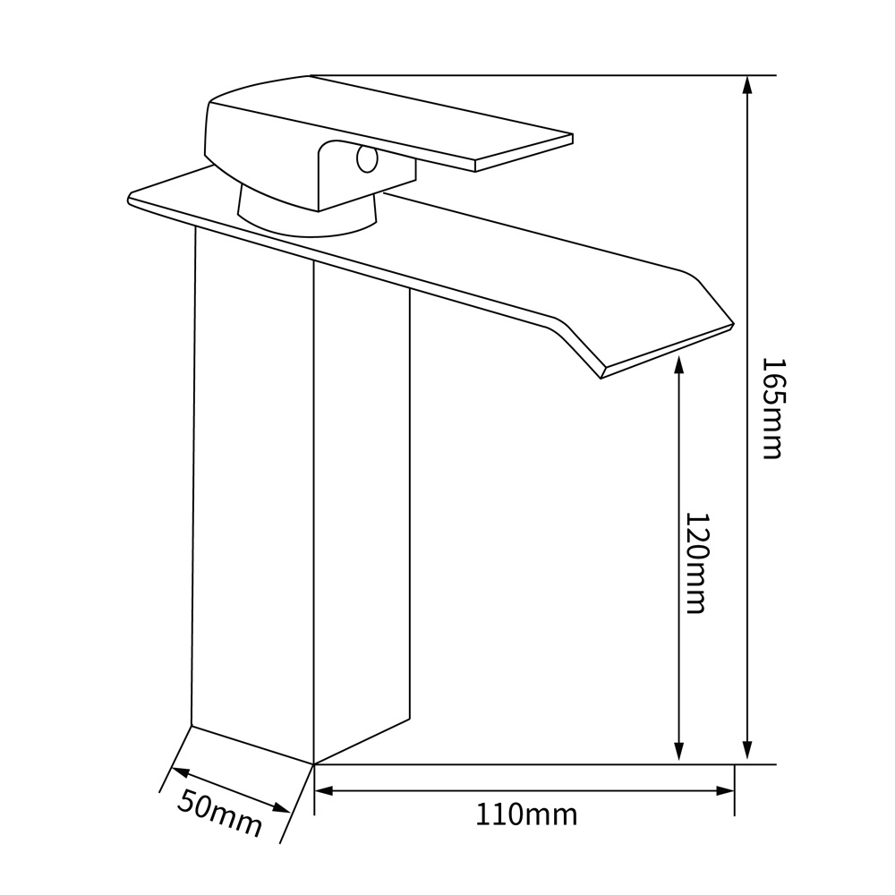 Tvättställsblandare Orchid - Krom Tvättställsblandare Orchid - Krom