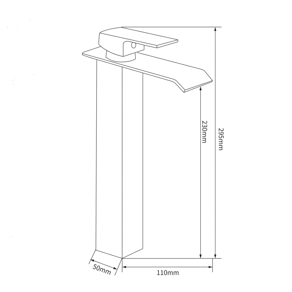 Tvttstllsblandare Orchid - Hg pip | Svart