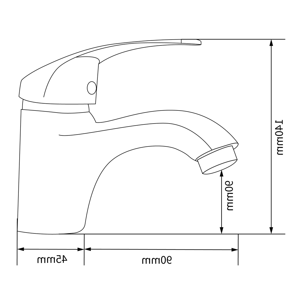 Tvättställsblandare Begonia - Krom Tvättställsblandare Begonia - Krom