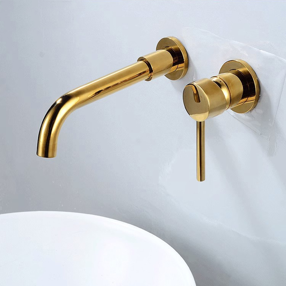 Tvättställsblandare Oxalis - Guld Tvättställsblandare Oxalis - Guld