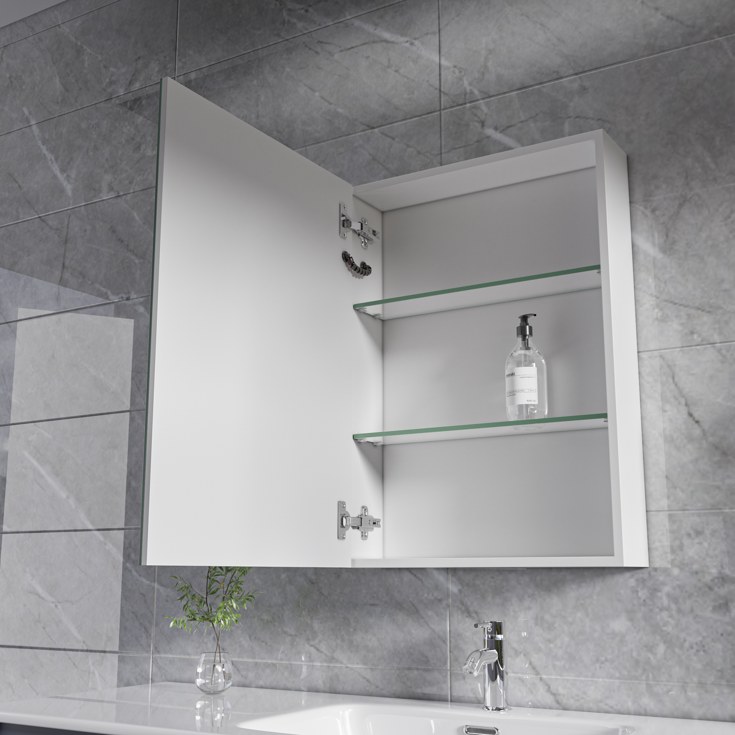 Spegelskåp Nova med belysning - 50 cm Spegelskåp Nova med belysning - 50 cm