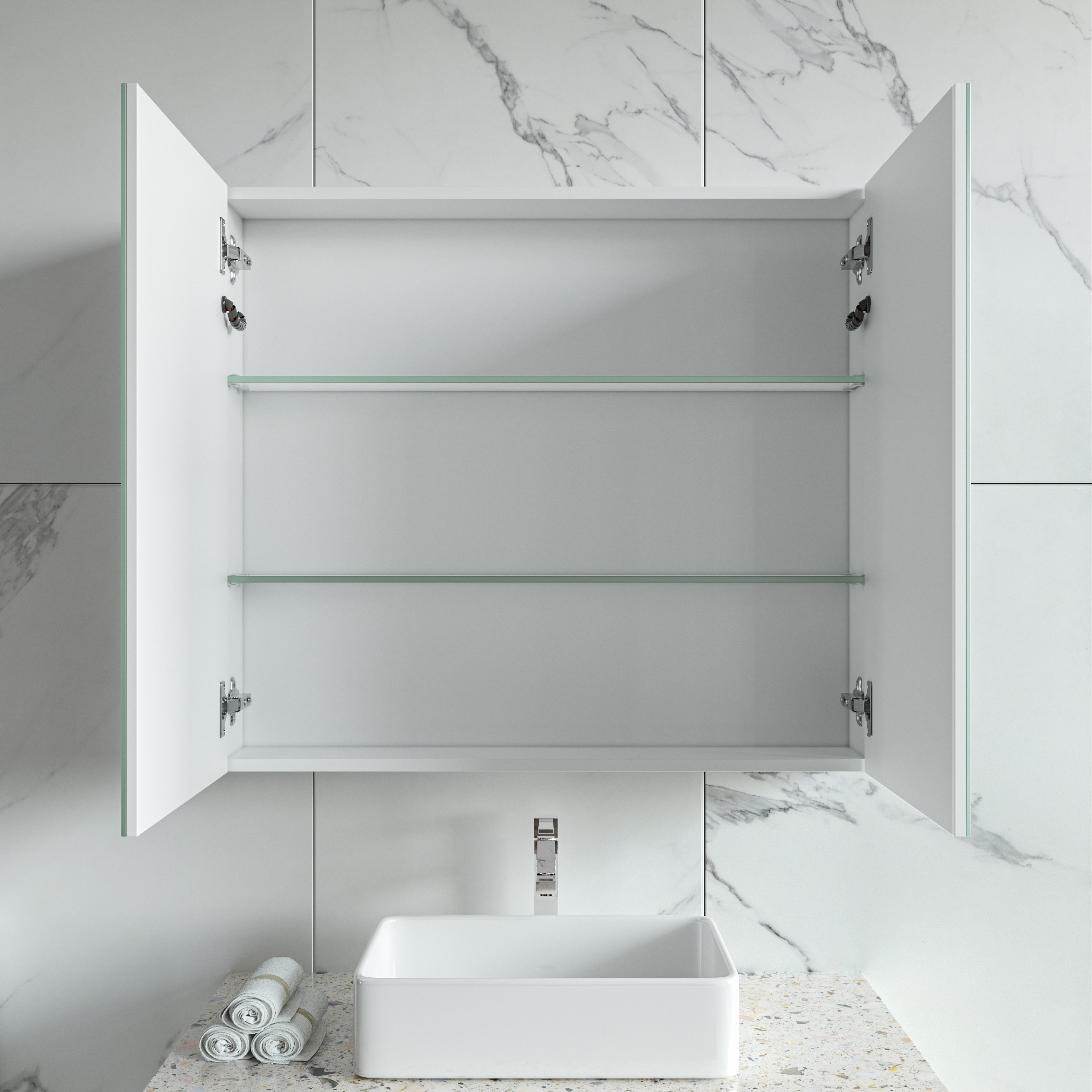 Spegelskåp Luxe med belysning - 80 cm Spegelskåp Luxe med belysning - 80 cm