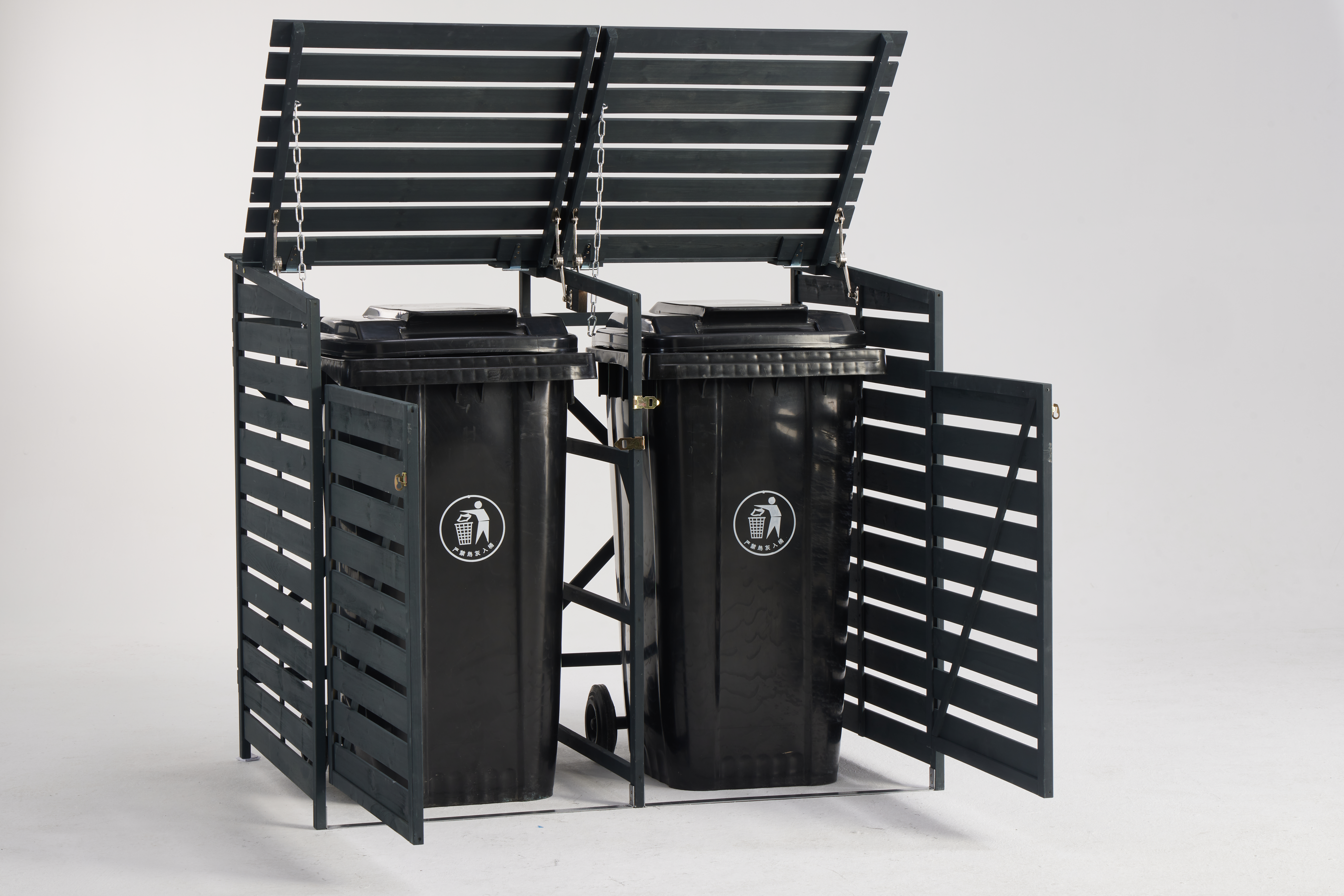 Sopförråd i trä | Grå Sopförråd i trä | Grå