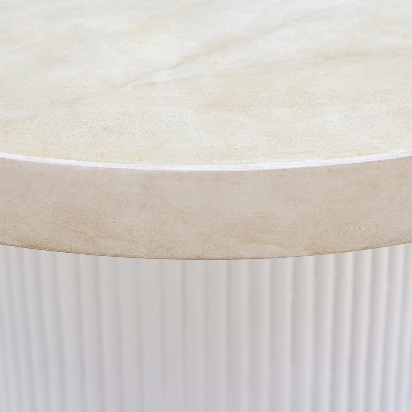 Merca utesoffbord 80 cm - Travertin utfrande