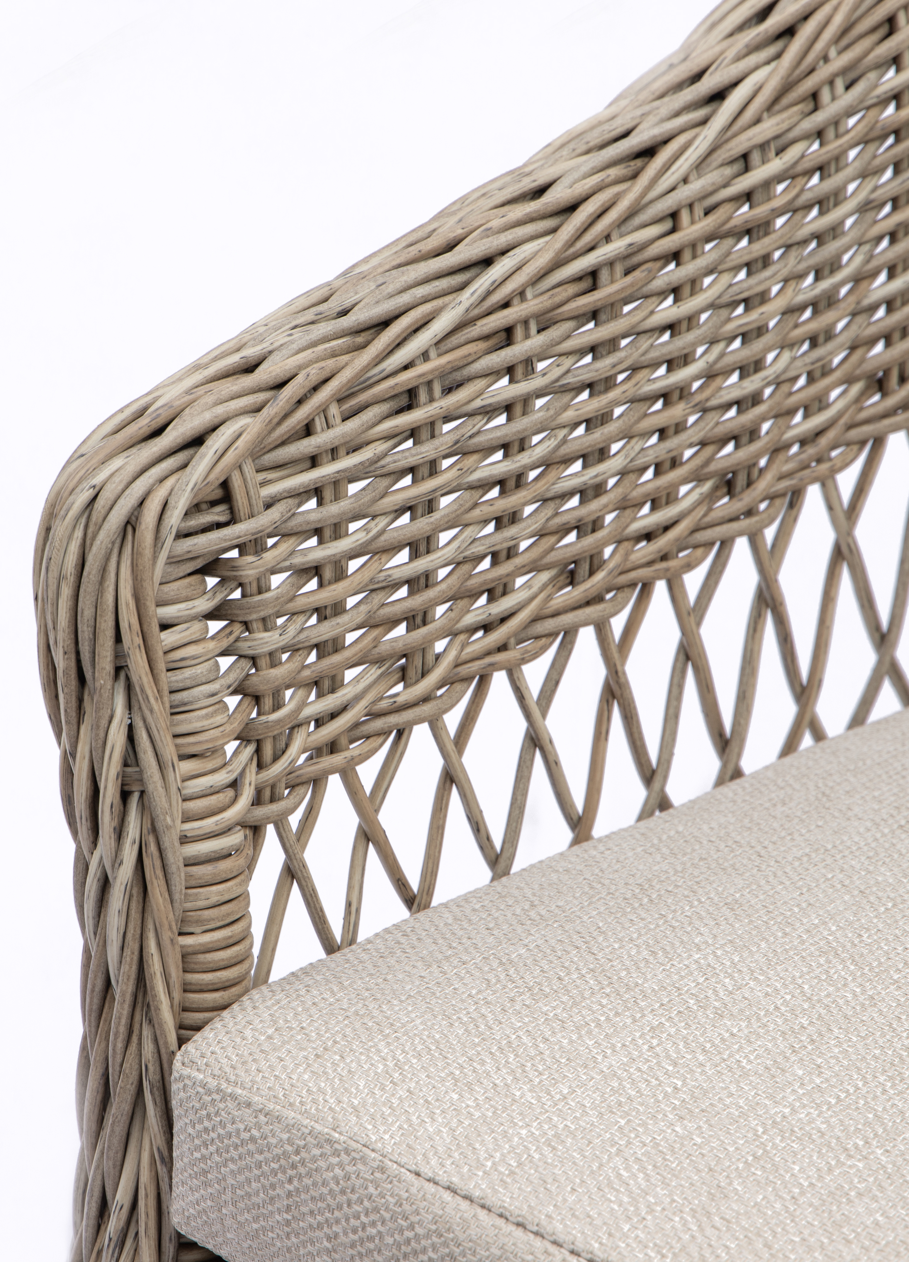 Holmön café set i konstrotting - Beige/vit Holmön café set i konstrotting - Beige/vit