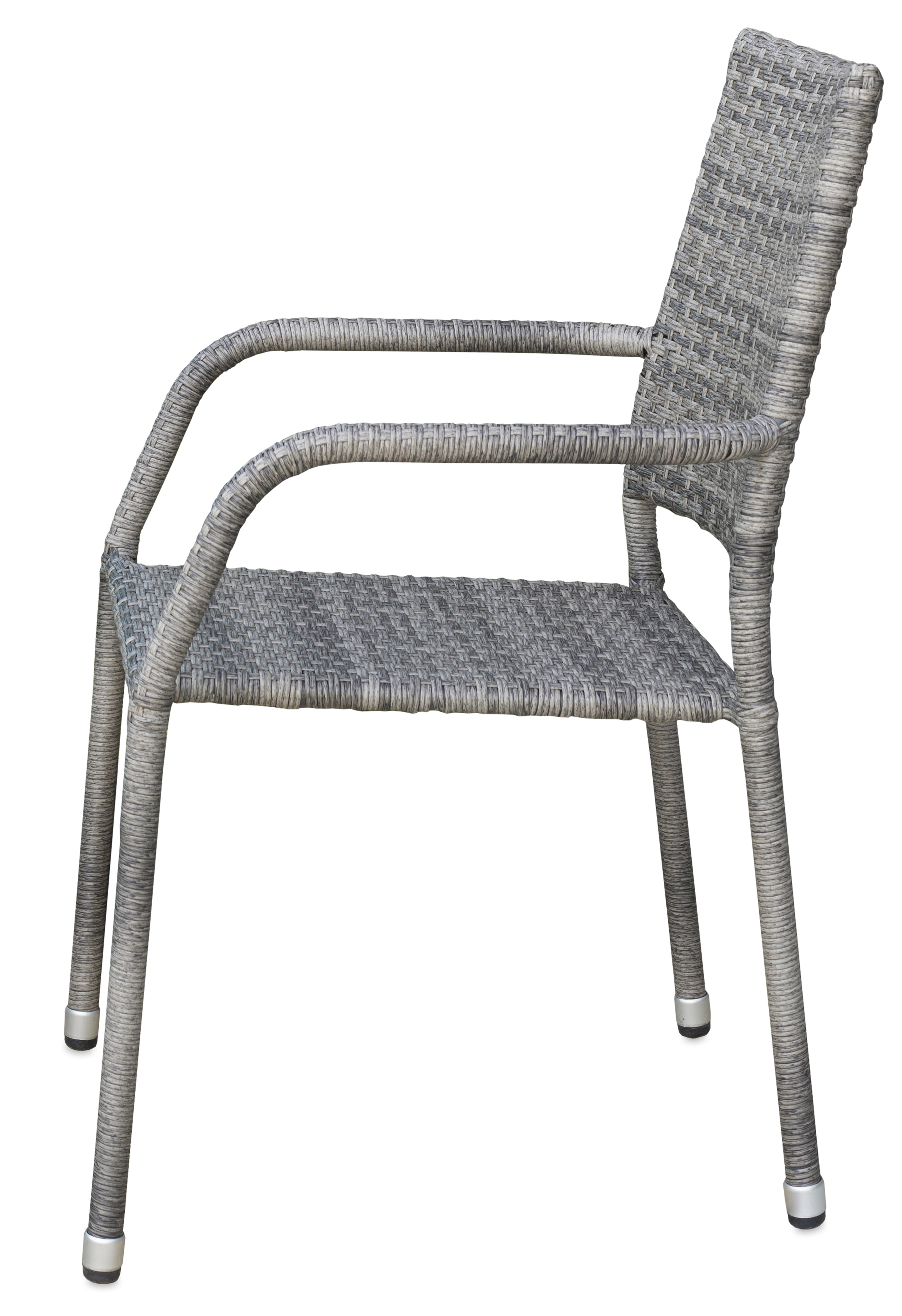 Ida stapelbar utestol i grå konstrotting Ida stapelbar utestol i grå konstrotting