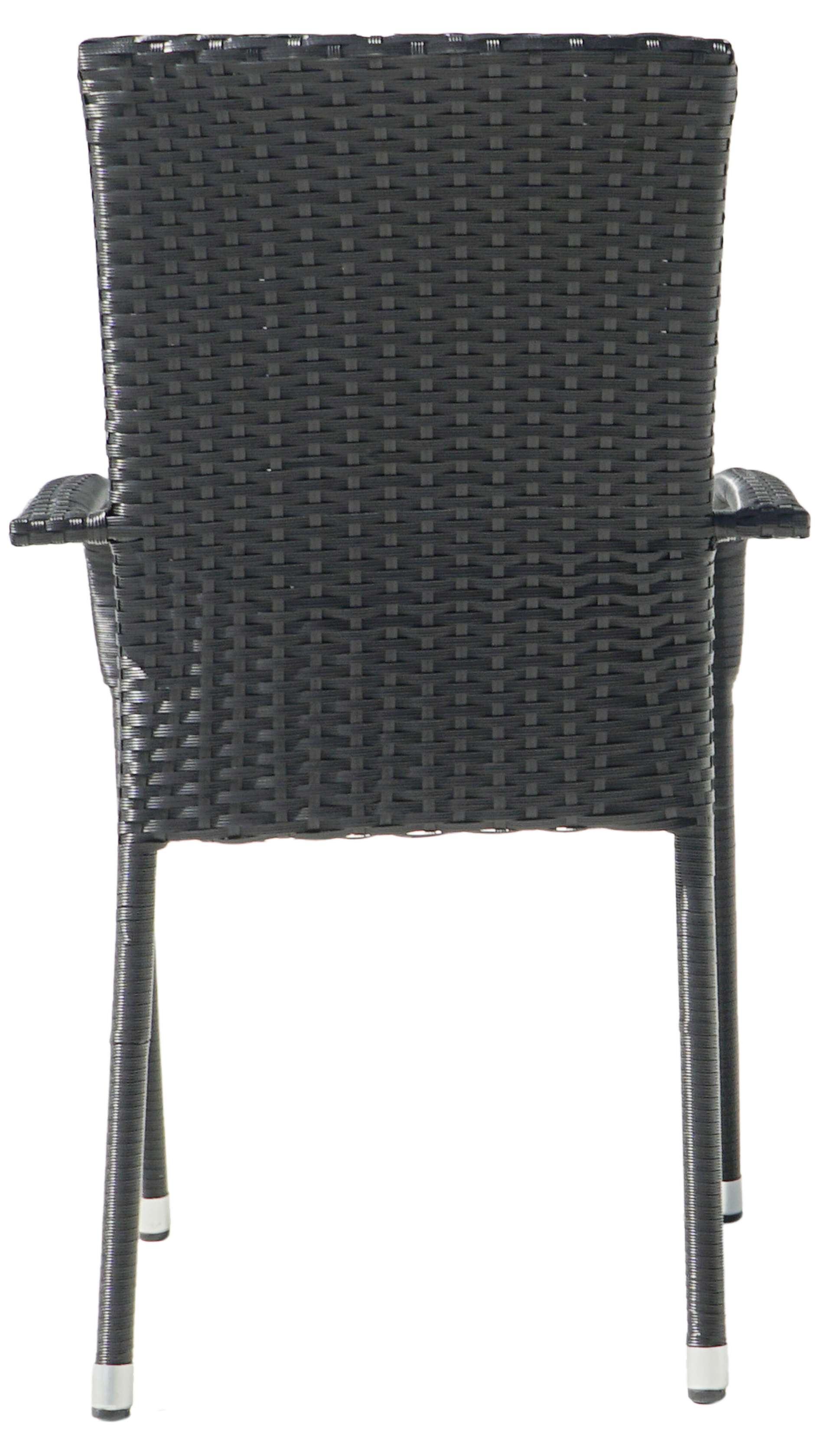 Majken stapelbar utestol med dyna - Svart konstrotting med grå sittdyna Majken stapelbar utestol med dyna - Svart konstrotting med grå sittdyna