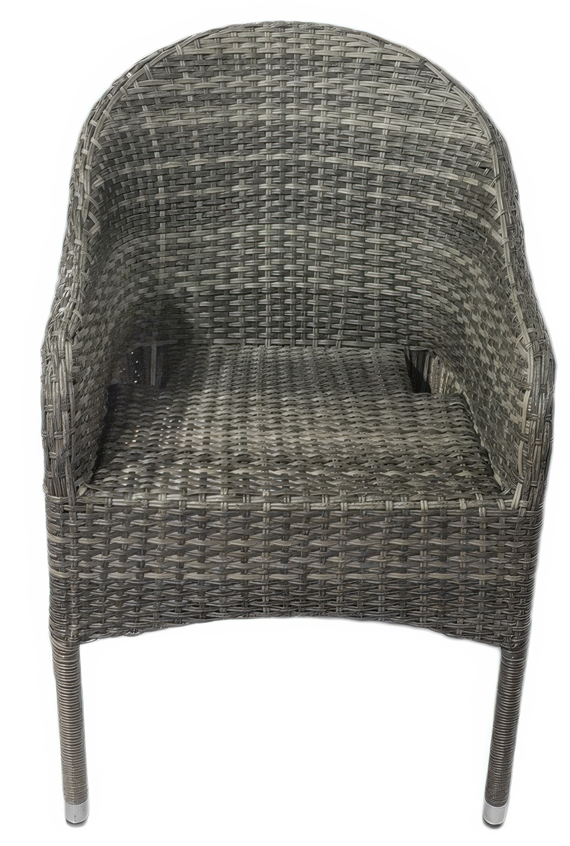 Belle stapelbar karmstol i konstrotting - grå Belle stapelbar karmstol i konstrotting - grå
