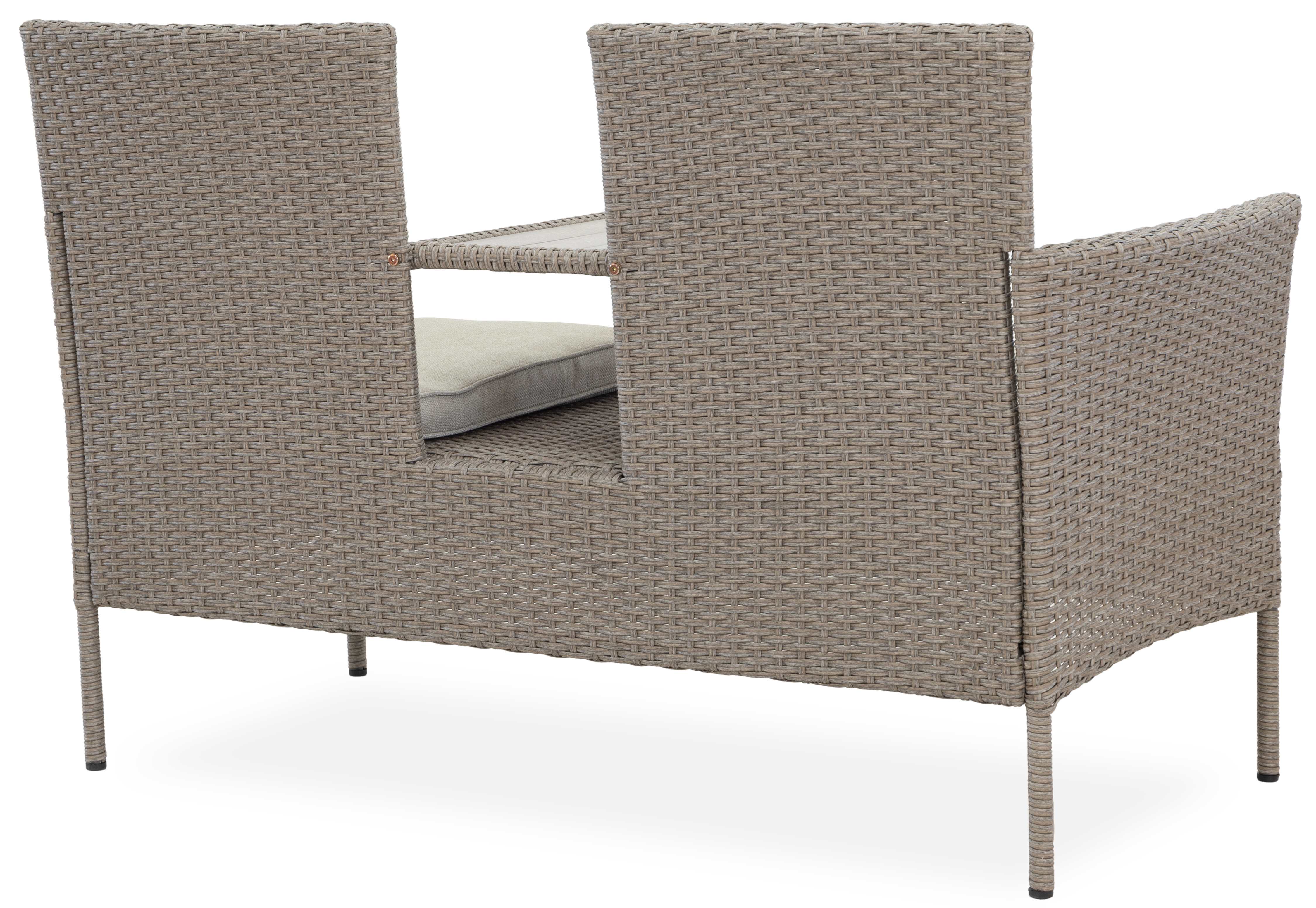 Duosoffa fr tv personer med sidobord