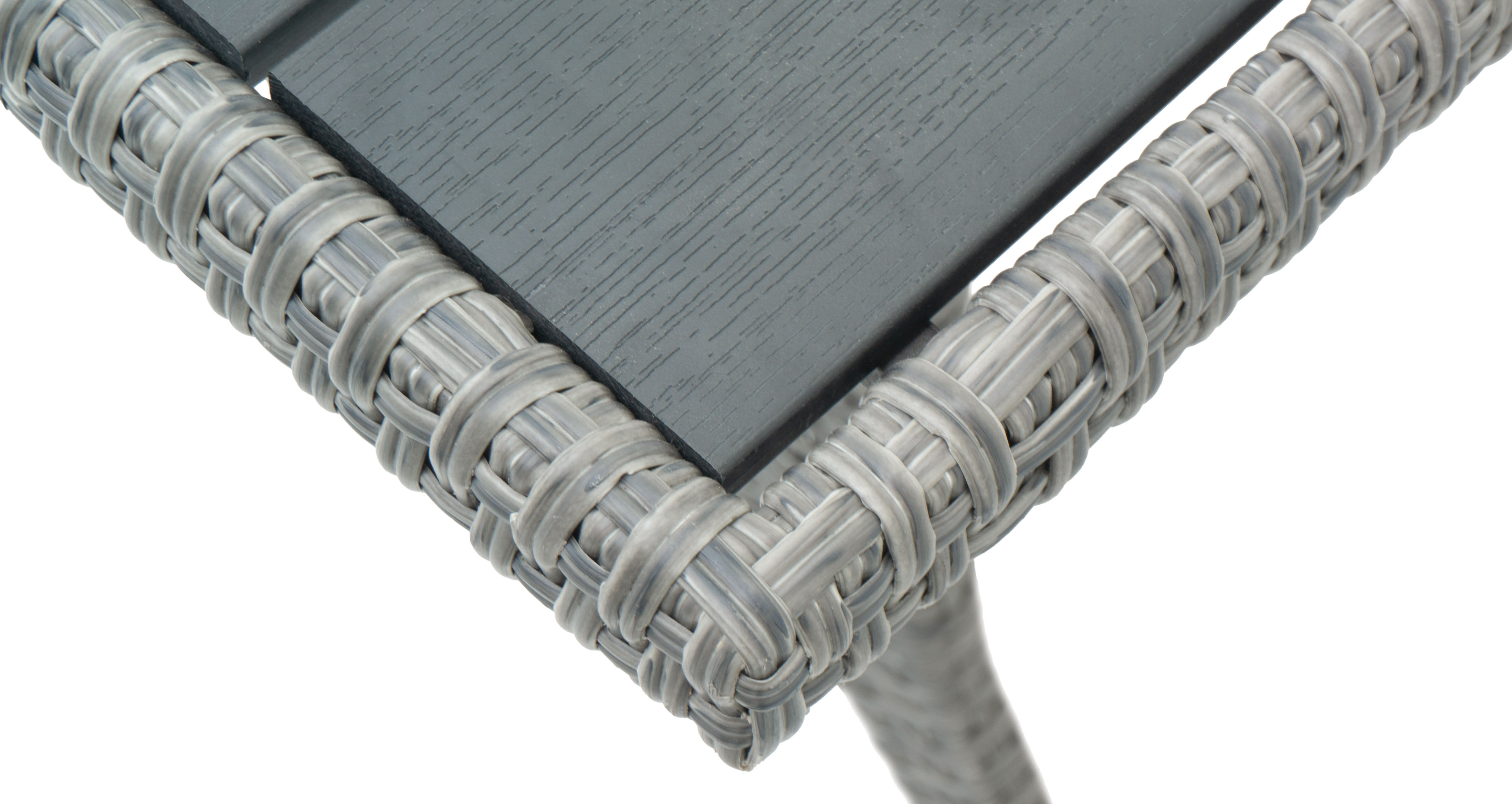 Tor utesoffgrupp med matbord i rotting - Grå konstrotting Tor utesoffgrupp med matbord i rotting - Grå konstrotting