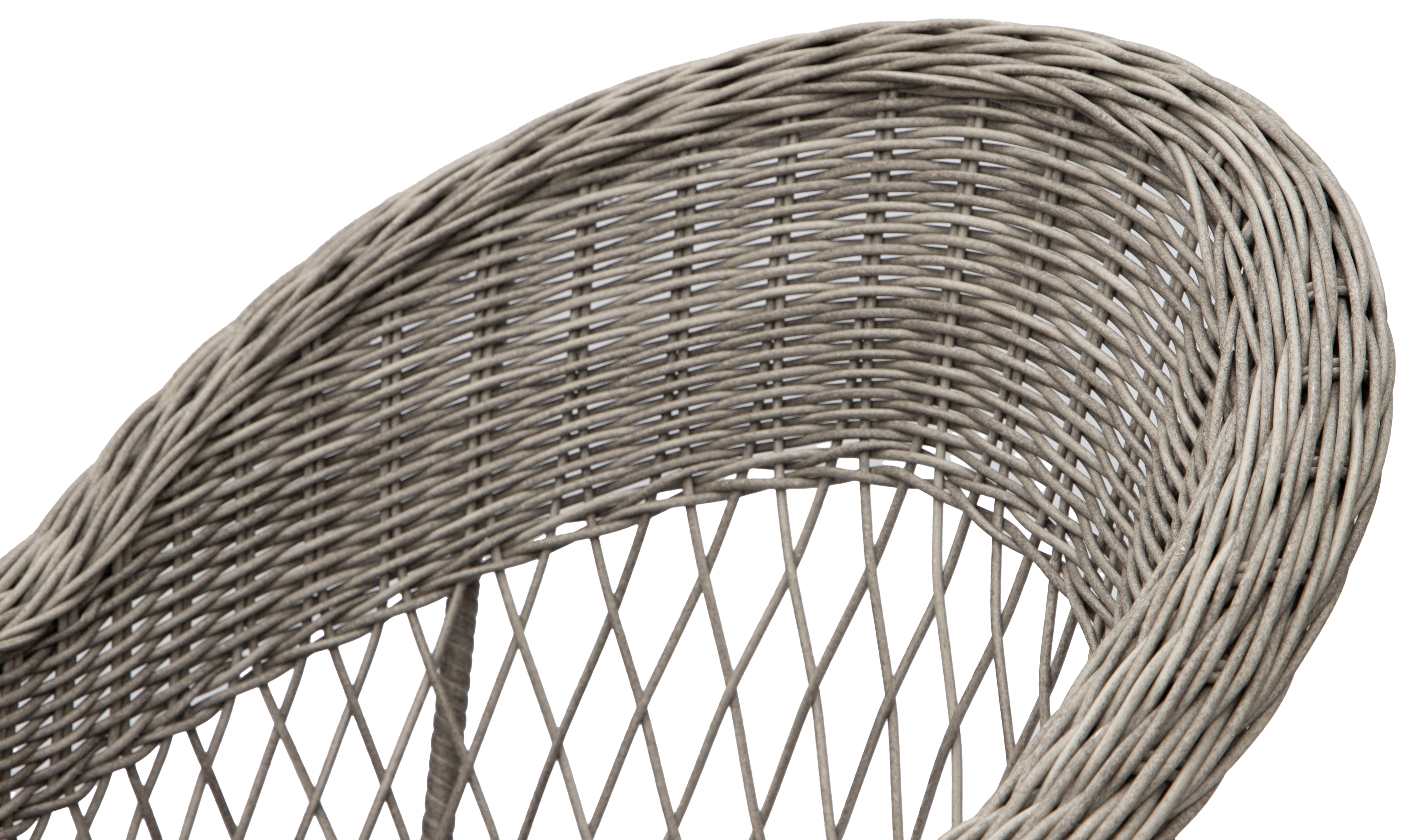 Marbella grå rottingfåtölj med dyna Marbella grå rottingfåtölj med dyna