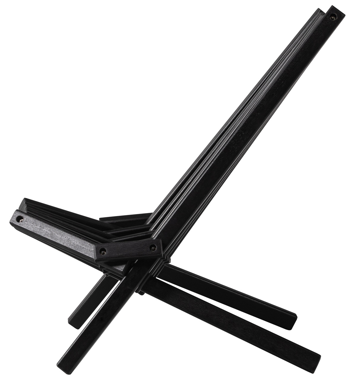 Calcutta däckstol med nackkudde - Svartbetsad Calcutta däckstol med nackkudde - Svartbetsad