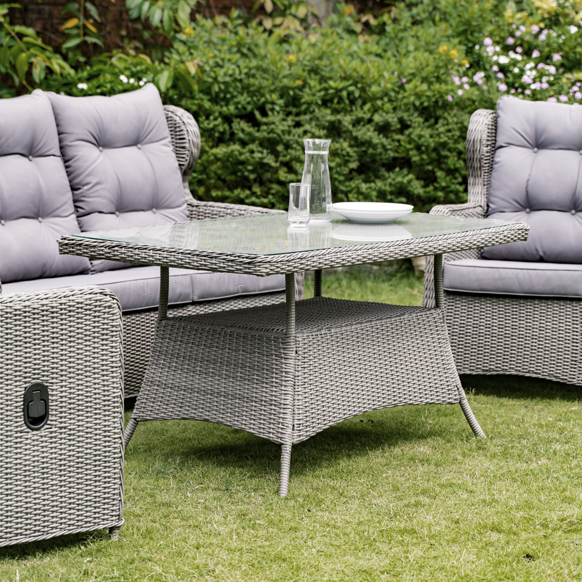 Alaska utembelgrupp hg rygg med recliner (3+1+1) - Gr konstrotting