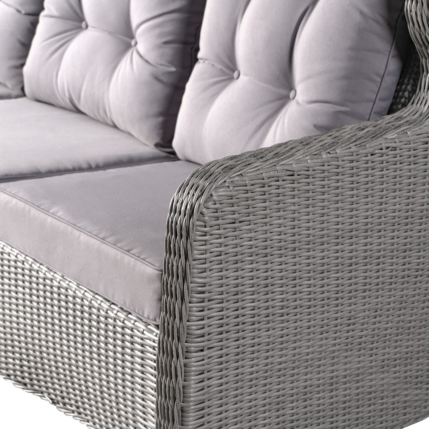 Alaska utembelgrupp hg rygg med recliner (3+1+1) - Gr konstrotting