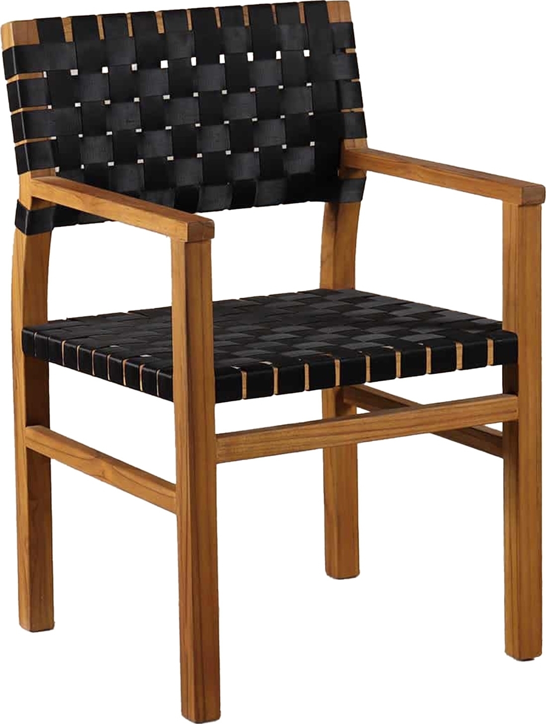 Salt teakstol med sadelgjord