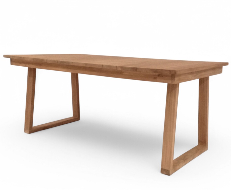 Salt matbord i teak - 180x100 cm