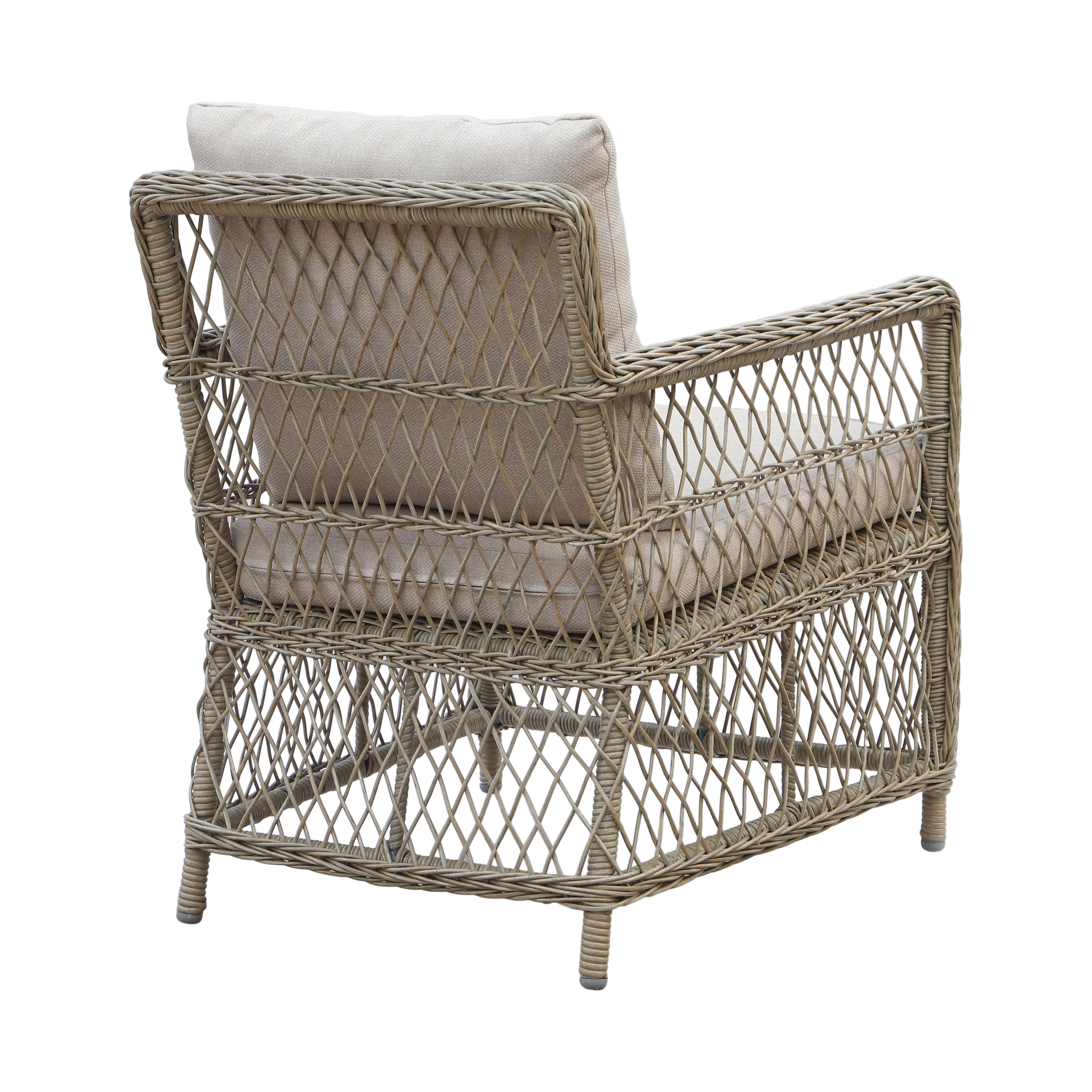 Hrnsand utegrupp; soffa med tv ftljer och bord