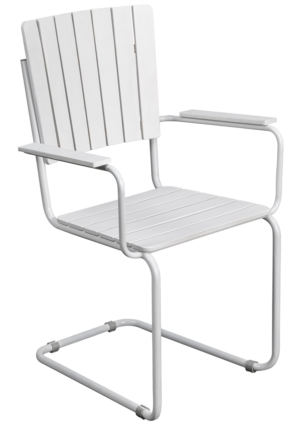 Holmsund stol med armstd - Vit