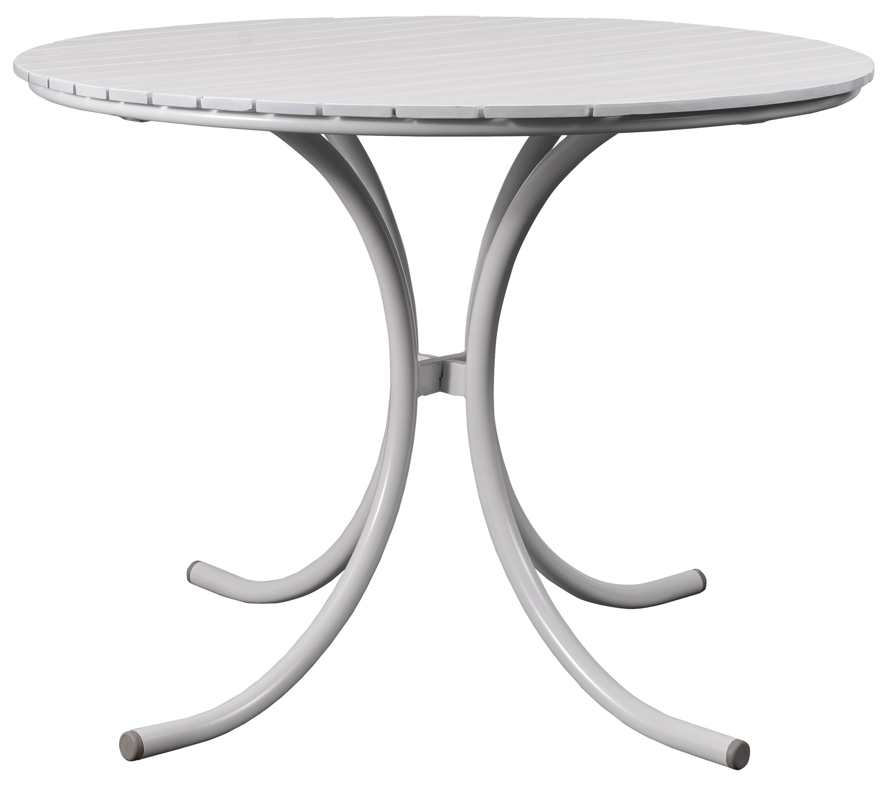 Holmsund runt utebord 103 cm - Vit