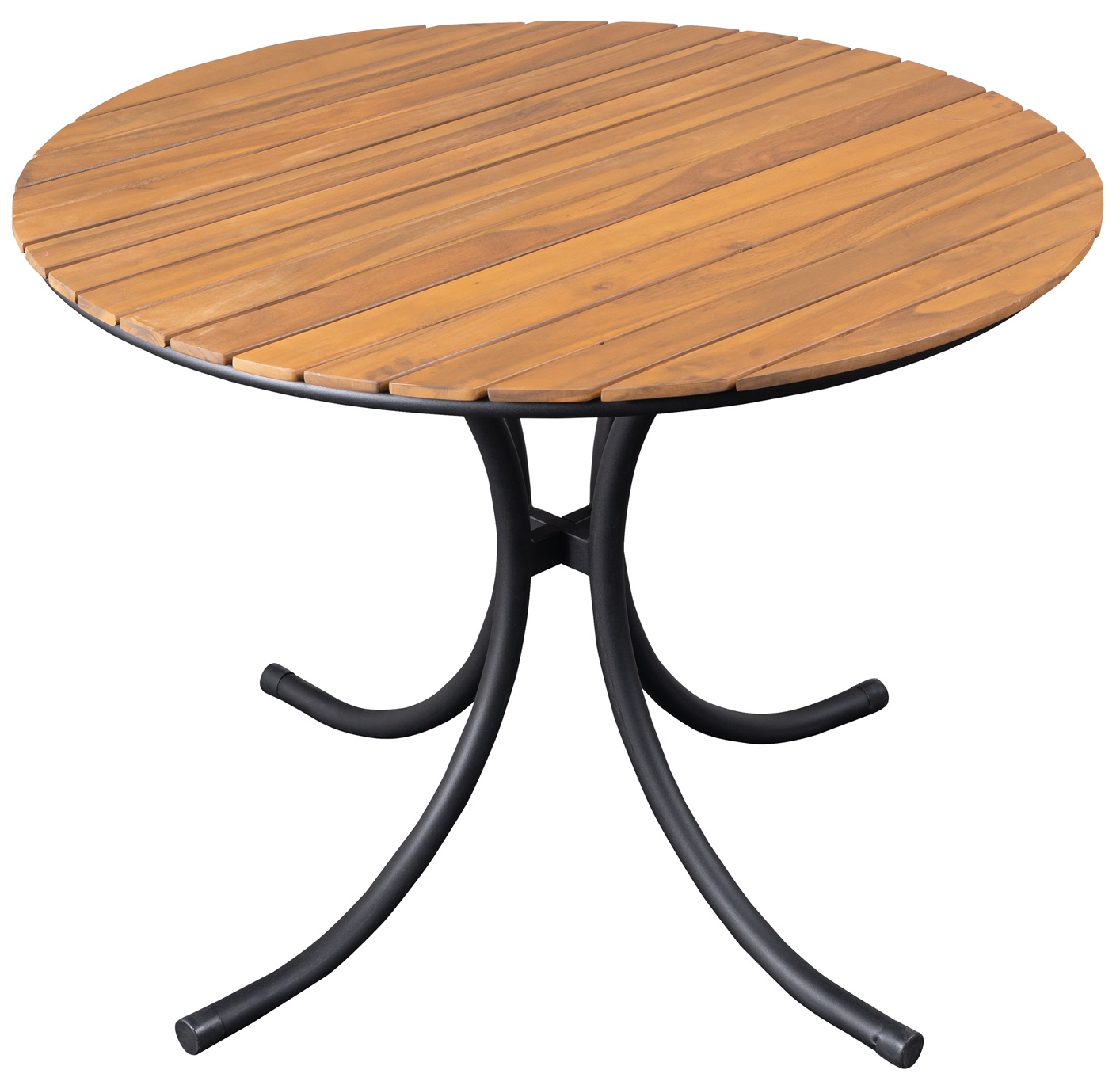 Holmsund runt matbord 100 cm - Svart/Acasia Holmsund runt matbord 100 cm - Svart/Acasia