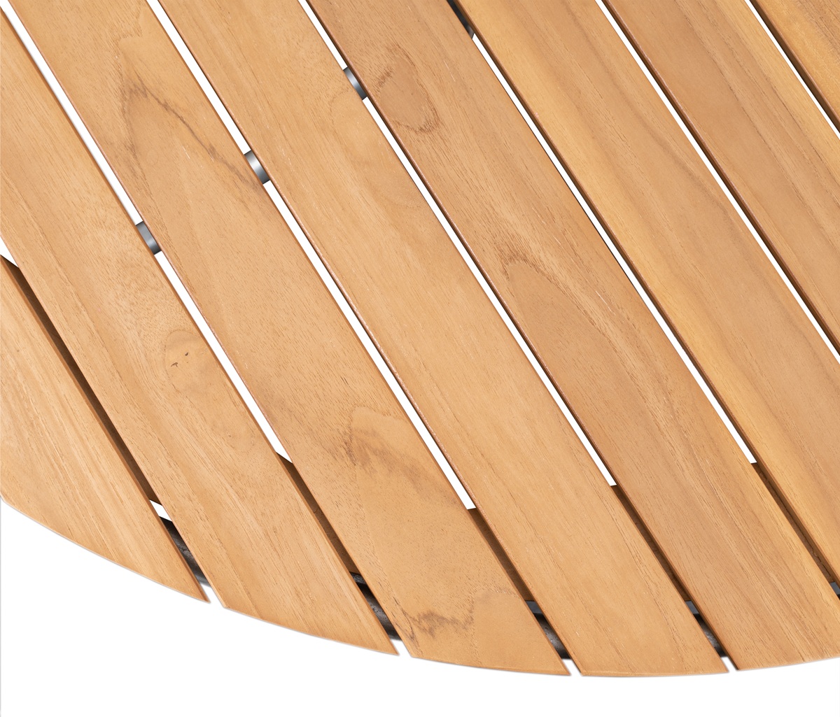 Möllan bord runt Ø110 cm - Teak / Galvaniserat stål Möllan bord runt Ø110 cm - Teak / Galvaniserat stål