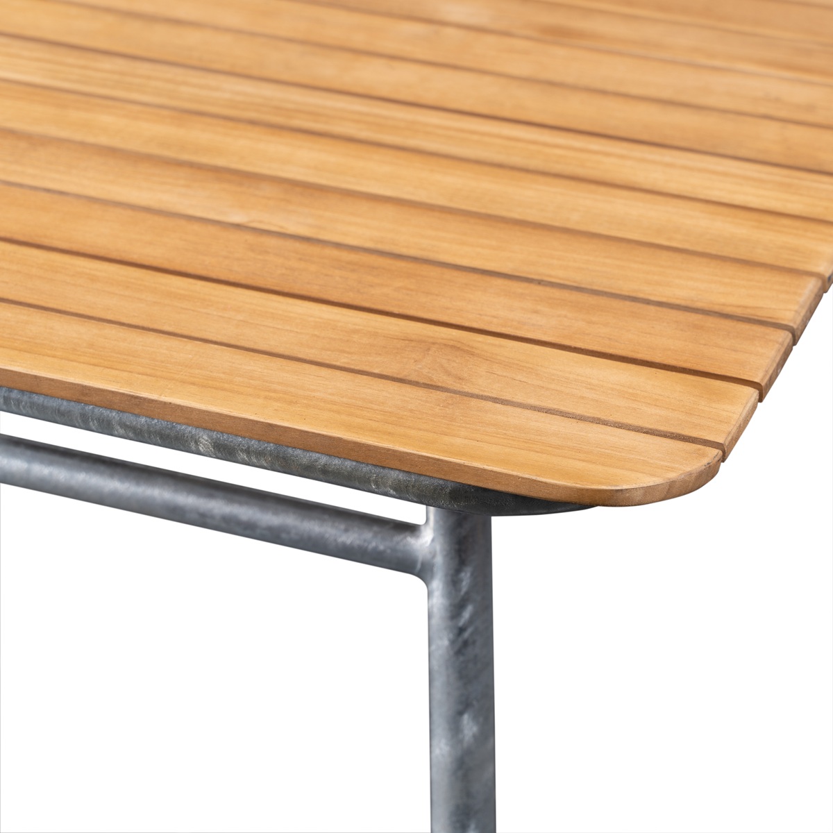 Möllan bord 120x80cm - Teak / Galvaniserat stål Möllan bord 120x80cm - Teak / Galvaniserat stål