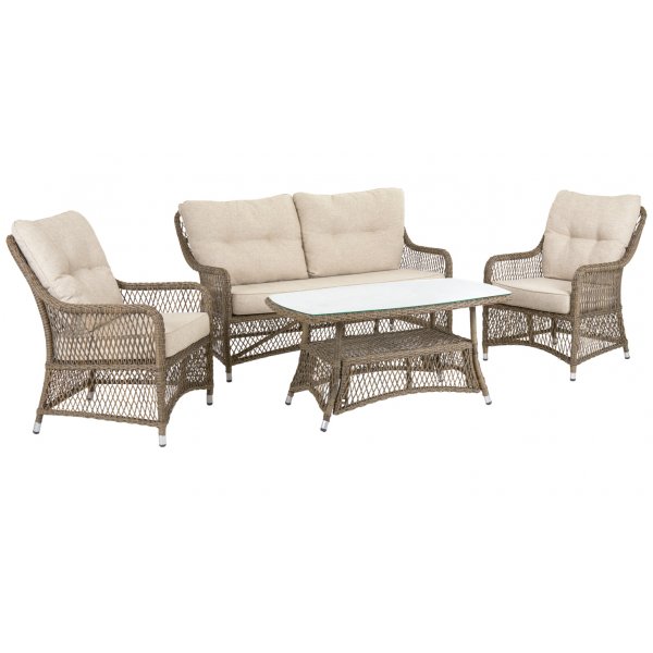 Loungegrupp - Sandö | Naturfärgad konstrotting Loungegrupp - Sandö | Naturfärgad konstrotting